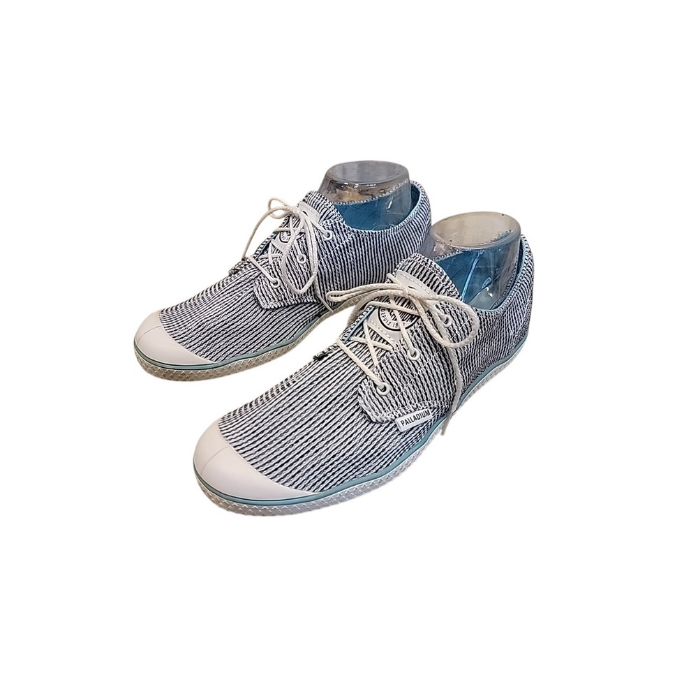 PALLADIUM SLIM OXFORD II OFF WHITE BLUE 92837235 WOMENS US 9 UK 7 EU 41